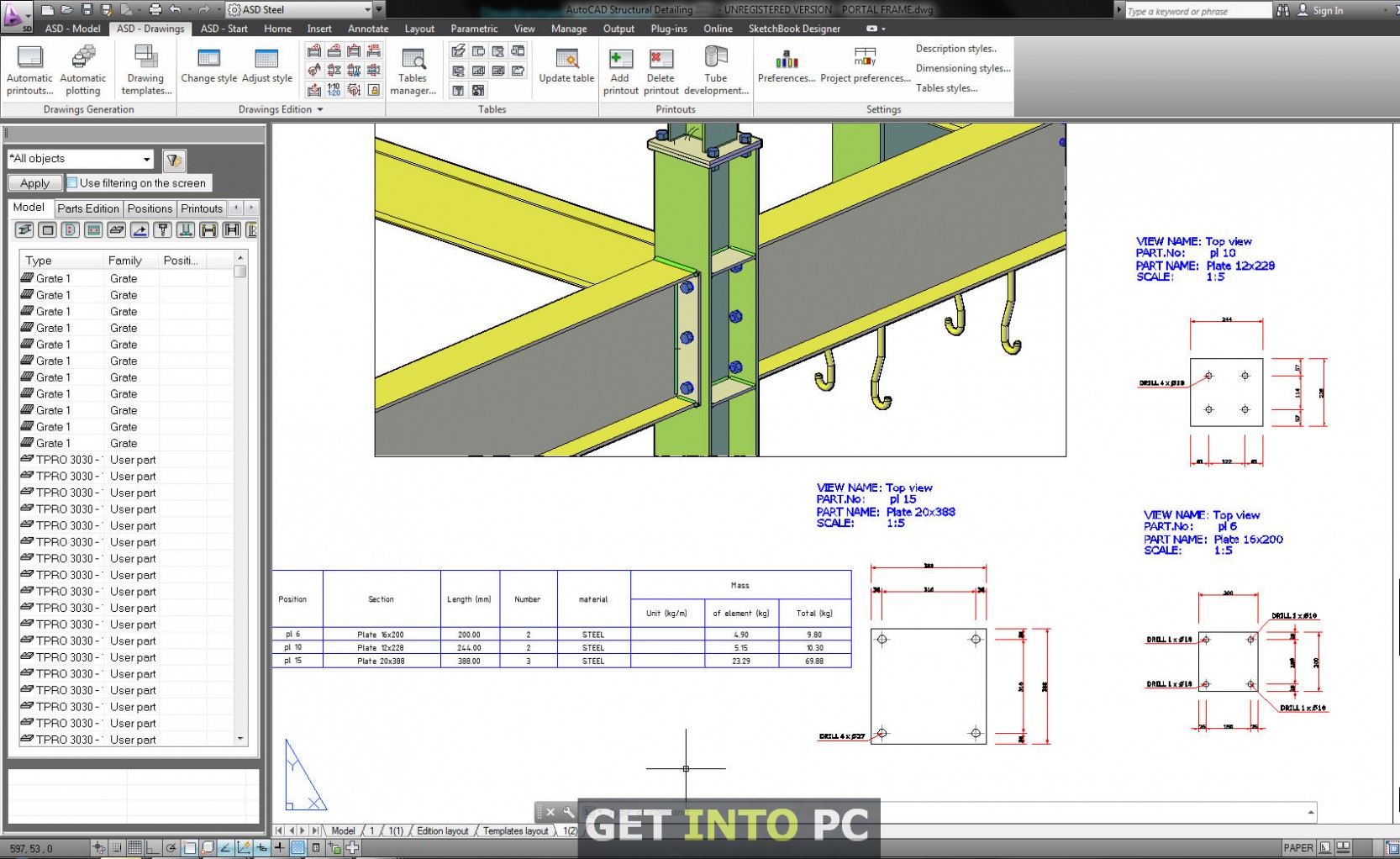 Free structural detailing software